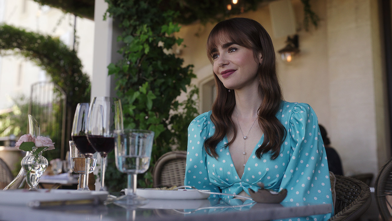 Lily Collins as Emily in episode 306 of Emily in Paris.