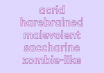 trending words treatment; negative words